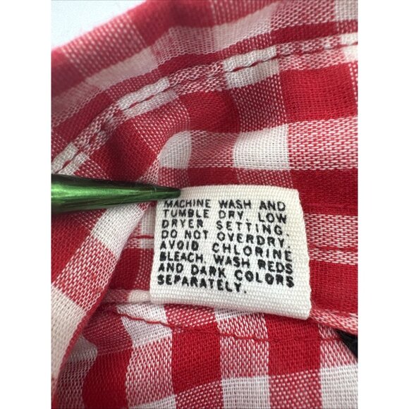 Vintage Sears Western Wear Cowboy Shirt Mens XL Red Rockabilly Pearl Snap Fringe - Picture 14 of 16